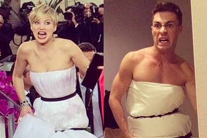 Платье Дженнифер Лоуренс стало интернет-мемом