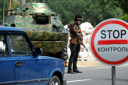 В украинском городе Счастье обстреляли блок-пост ополченцев