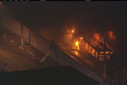 Разъяренные бразильские болельщики «отыгрались» на автобусах