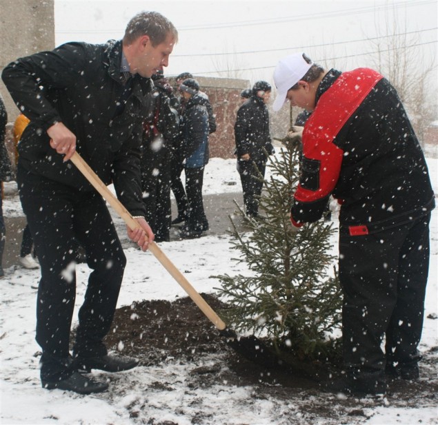 Копию Кремлевской стены возвели в хакасском селе Шира