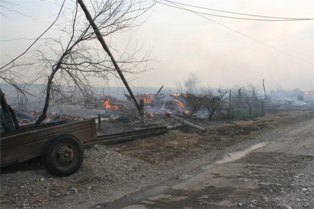 30 домов сгорело на юге Красноярского края