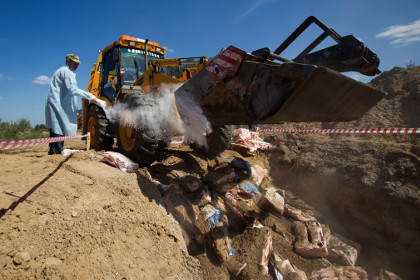 Таможня начала разработку правил уничтожения санкционных продуктов