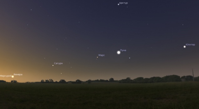 В последний день января россияне смогут увидеть парад планет