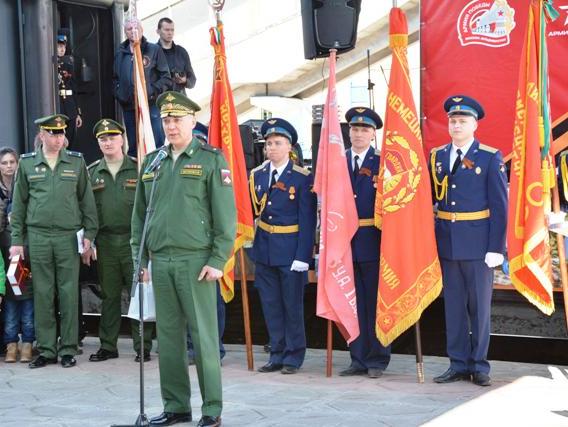 Агитпоезд «Армия Победы» остановился в Ачинске