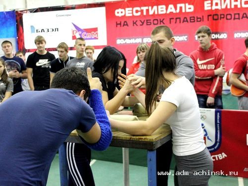 В Ачинске прошли соревнования по армспорту