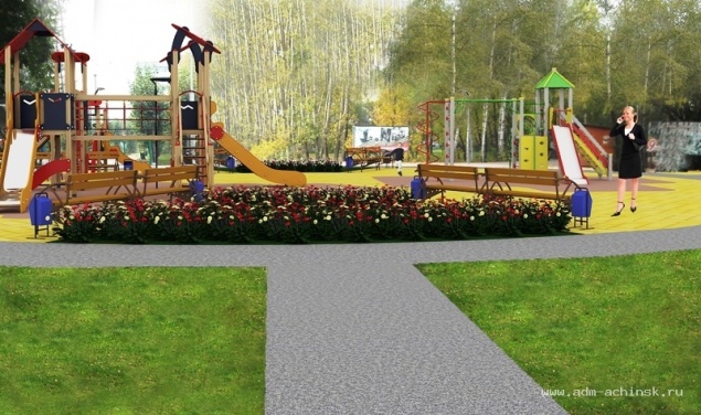 Ачинцам презентовали проект благоустройства парка Победы