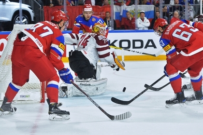 Сборная России разгромила Латвию на чемпионате мира по хоккею