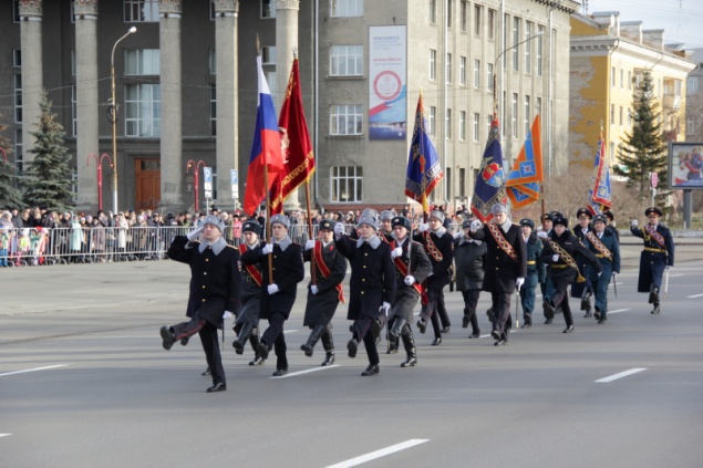 В Красноярске состоялся торжественный парад в ознаменование 100-летия советской милиции