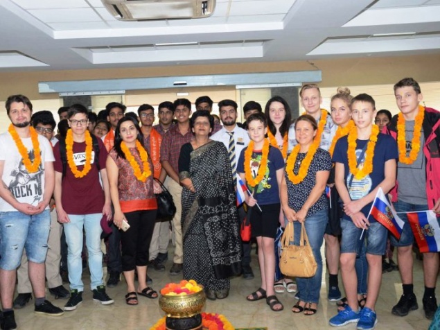 Российская делегация учителей и учащихся города Ачинска вернулась из Индии