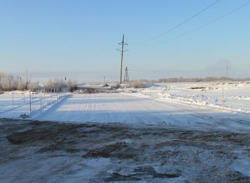 10 января была открыта ледовая переправа через реку Чулым