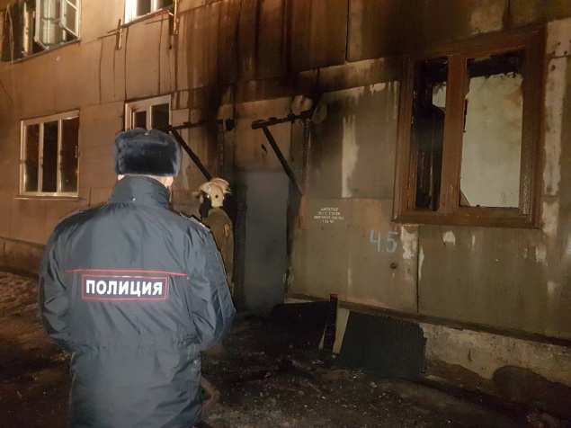 Сотрудники полиции в Ачинске обеспечили охрану порядка на месте пожара