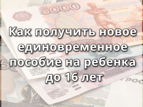 Выполнение Указов Президента РФ в Ачинске: как получить новое единовременное пособие на ребенка до 16 лет