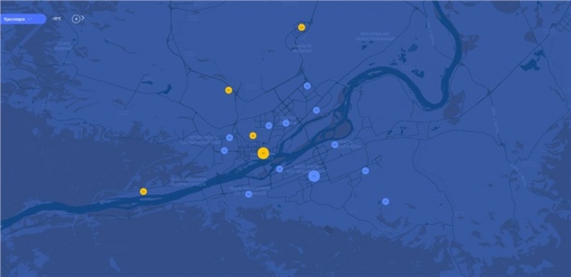 Сильный ветер принес в Красноярск потепление и чистый воздух