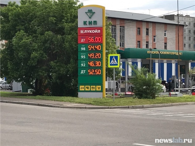 Красноярск оказался среди лидеров по темпам роста цен на бензин