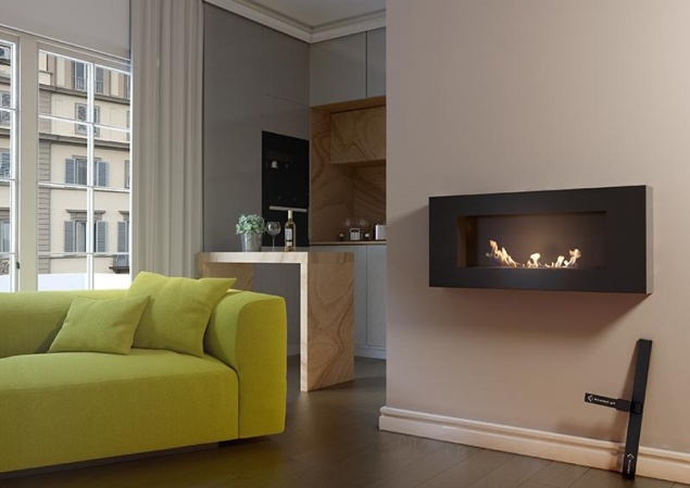 Биокамин в интерьере городского жилья