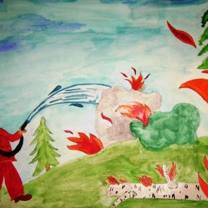 Ачинским школьникам рассказали об опасности лесных пожаров