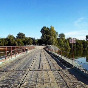 Движение по понтонному мосту будет перекрыто