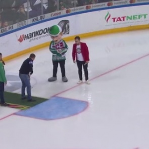 Российский болельщик забил шайбу через все поле и выиграл миллион
