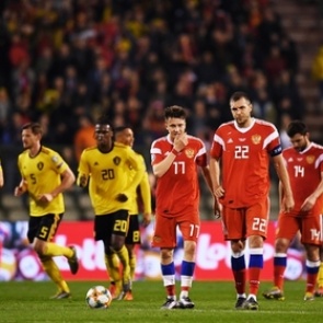 Сборная России проиграла бельгийцам в первом матче отбора к Евро-2020