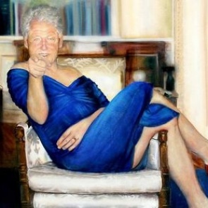 В доме миллиардера-педофила обнаружили портрет Билла Клинтона в женской одежде