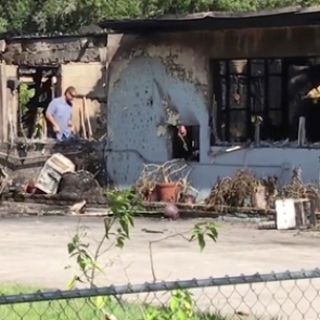 Собака спасла хозяев от пожара и сгорела заживо