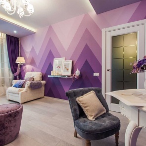 Лавандовые оттенки в интерьере