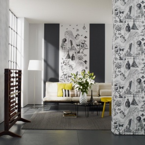 Обои с монохромным узором: красноречивый минимализм